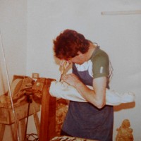 Scultore con attrezzi, 1985
